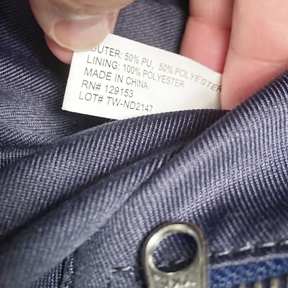 TELFAR MEDIUM Shopping Bag - NAVY 15” x 19” Shopper Tote - Picture 13 of 15